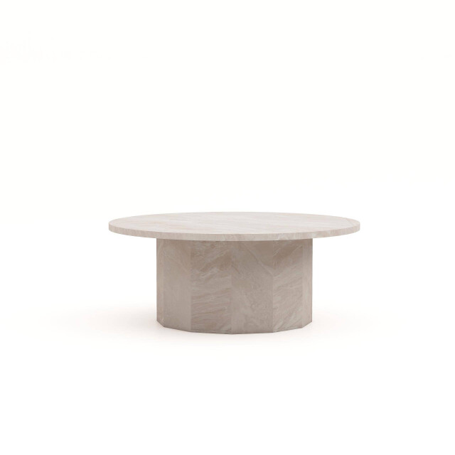HSM Collection -ronde salontafel sofia-ø80x32--travertine 2927539 large