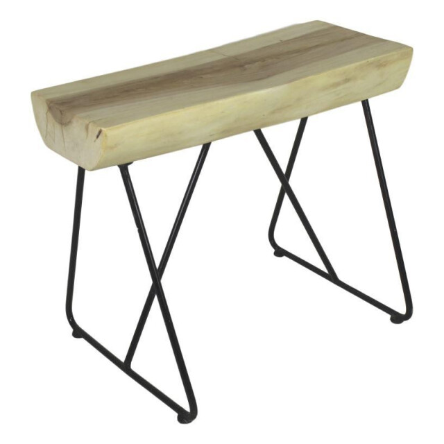HSM Collection -rechthoekige bank-60x45x47--munggur/metaal 2923984 large