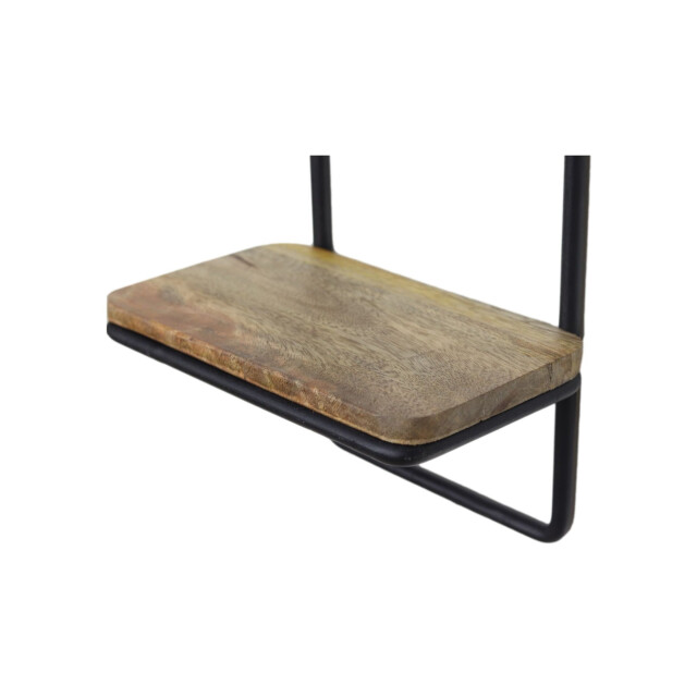 HSM Collection -hangend wijnrek 5 flessen-15x10x70--mango/metaal 2924015 large