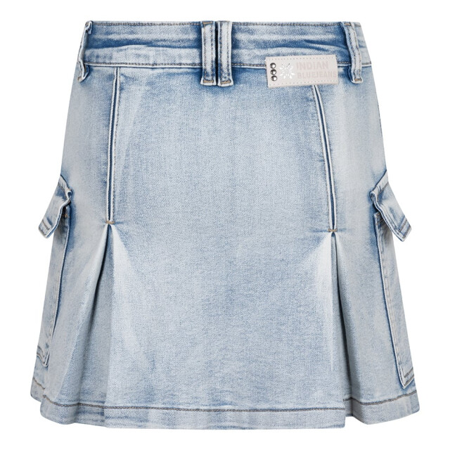Indian Blue Meisjes spijkerrokje cargo licht denim IBGS24-6060-150 large