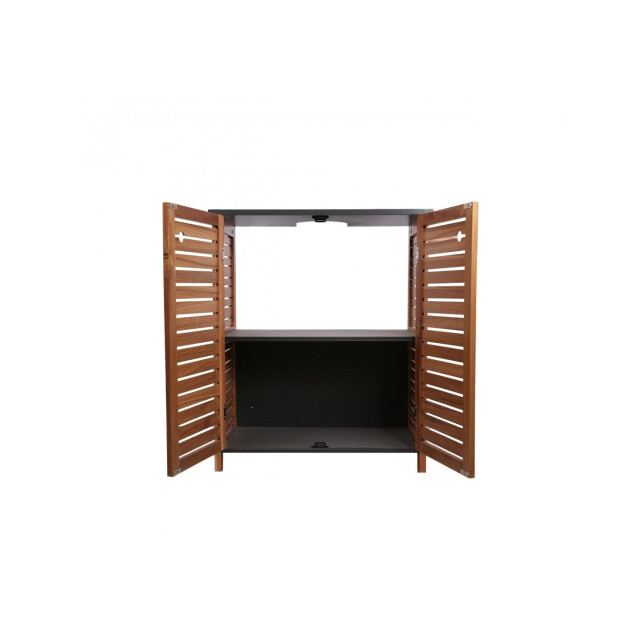4goodz Badkamermeubel acacia set wastafelonderkast met kolomkast hoog 3048966 large
