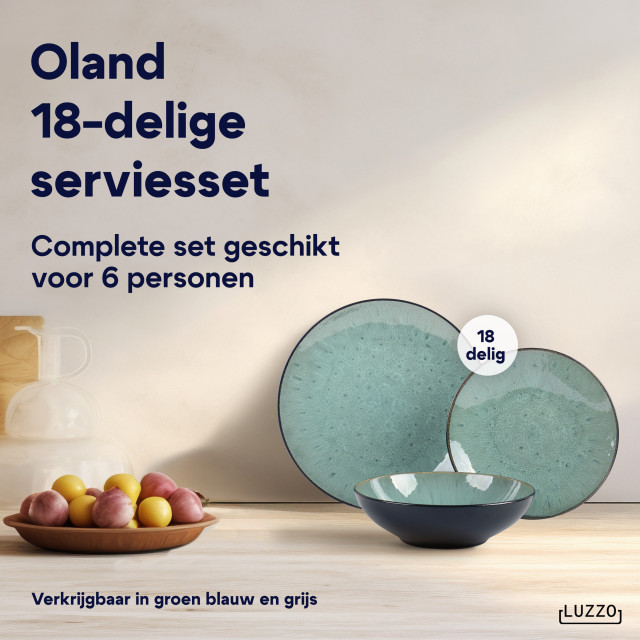 Luzzo Serviesset 6 persoons ® oland 18 delig groen 3031248 large