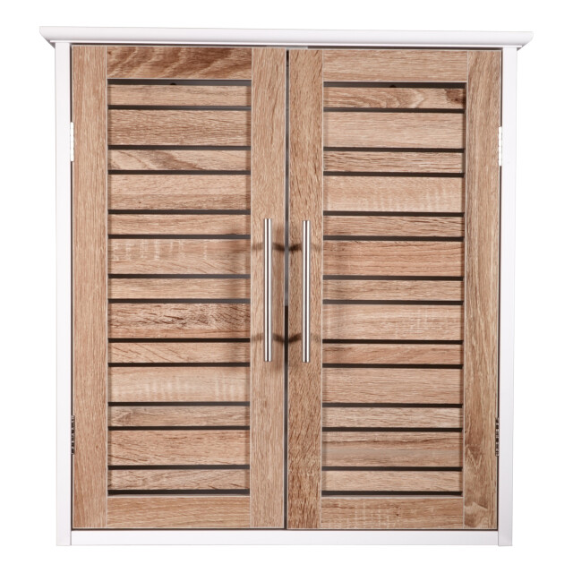 4goodz Hangkastje stockholm wand badkamerkast hangend 52x22x55cm /bruin 3493377 large