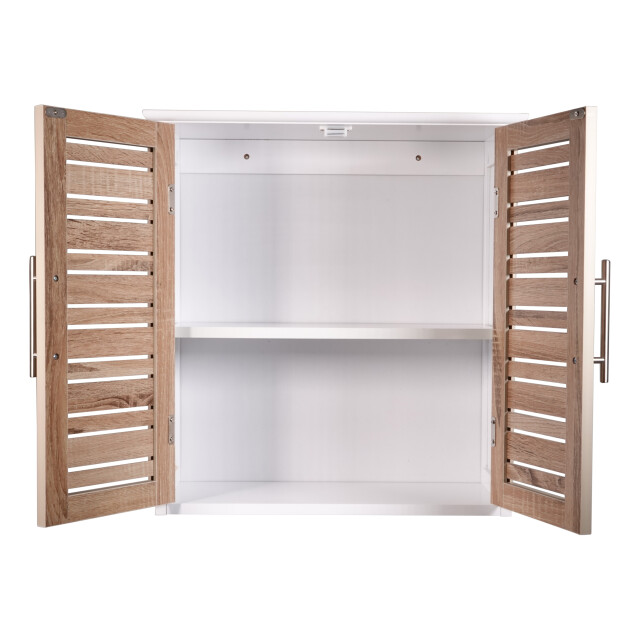 4goodz Hangkastje stockholm wand badkamerkast hangend 52x22x55cm /bruin 3493377 large