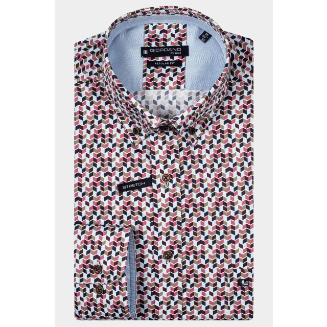Giordano Casual hemd lange mouw ivy, ls button down graphic p 427016/50 186144 large
