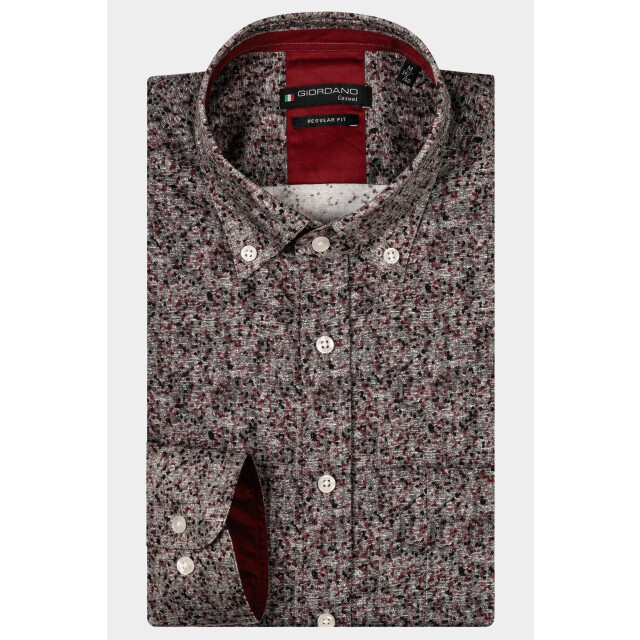 Giordano Casual hemd lange mouw ivy, ls button down printed h 427041/30 186170 large