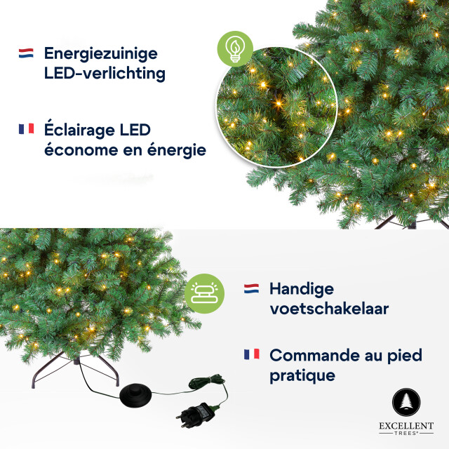 Excellent Trees Kerstboom ® led stavanger green 180 cm met verlichting nu met 2201981 large