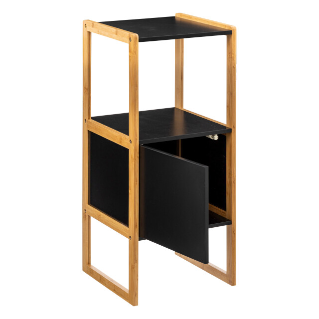 5Five Natureo halfhoge badkamerkast 33x33x80 cm zwart/ 3048989 large