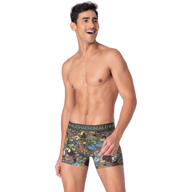 Muchachomalo Heren 12-pack boxershorts print/effen U-GOLDEN1010-13 large