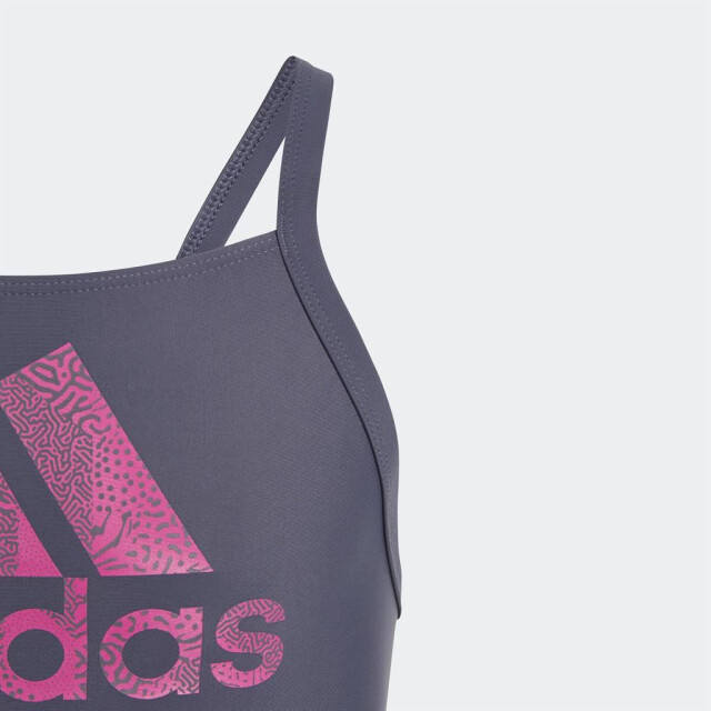 Adidas Badpak meisjes IC7691 BIG LOGO SUIT,SHANAV/LU large