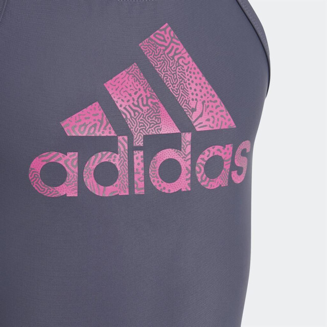 Adidas Badpak meisjes IC7691 BIG LOGO SUIT,SHANAV/LU large