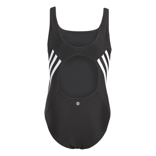Adidas Badpak meisjes IB6009 3S SWIMSUIT,BLACK/WHITE large