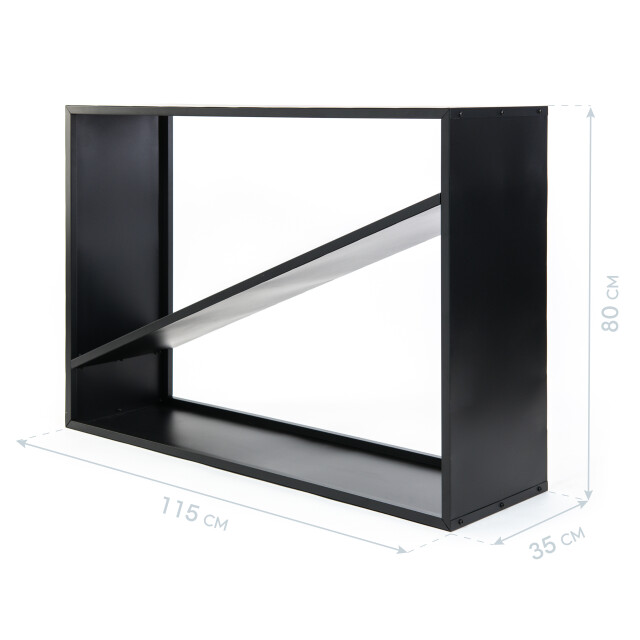 Westmann ® haardhout rek hugo 35x115x80cm houtopslag buiten - 3047989 large