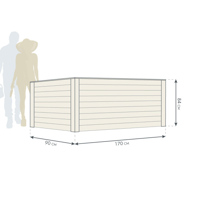 Westmann Plantenbak kruidenbak wmhl170 170x90x84 cm 3047643 large