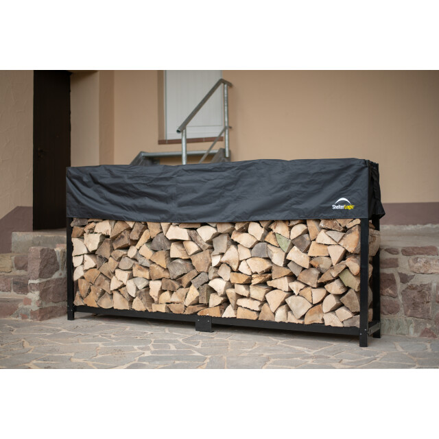 ShelterLogic ® houtopslagrek xl met hoes sl90381 brandhoutrek 36x239x119 cm 3047862 large