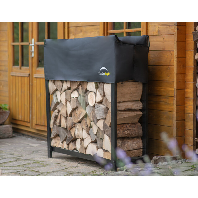 ShelterLogic Sl90380 houtopslagrek brandhoutrek met afdak 36x120x119 cm 3047863 large