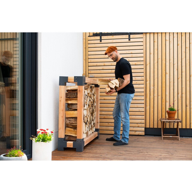 Westmann Haardhout houtopslag houtrek wmkr3010 brandhoutrek 40x138x120 cm 3047920 large