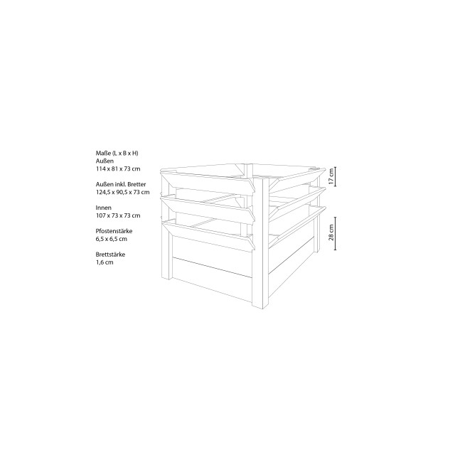 Westmann Plantenbak kruidenbak wm102408 91x124x73 cm 3039750 large