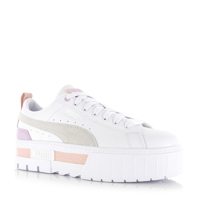 Puma Mayze lth wns | white rose quartz lage sneakers dames 381983 0043 large