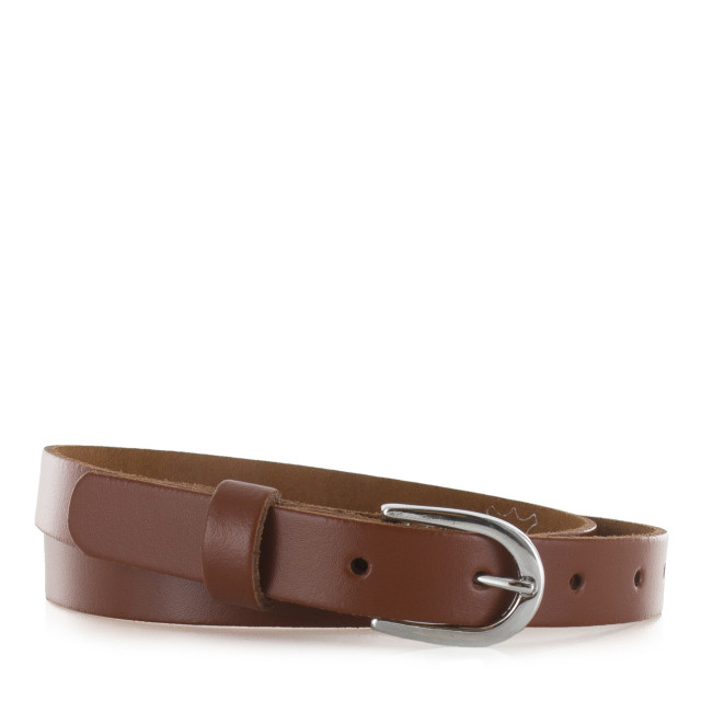 Dstrct 20651.30 DSTRCT - cognackleurige leren riem large