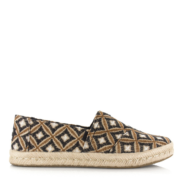 Toms alpargata rope 2.0 | geo black espadrilles dames 10020700 large