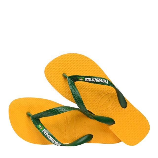 Havaianas brasil logo pop yellow teenslippers unisex 4110850 1740 large