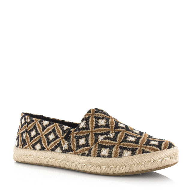 Toms alpargata rope 2.0 | geo black espadrilles dames 10020700 large