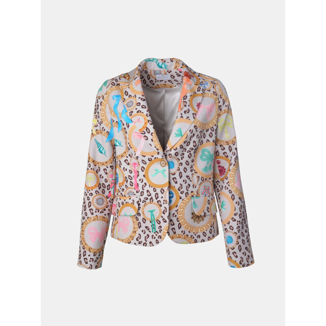 Mucho Gusto ® blazer lesbos luipaard rond barokprint MUCHO GUSTO® Blazer Lesbos Luipaard Rond Barokprint large