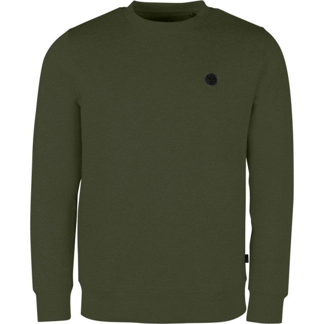 Kronstadt Lars ks3527 600 army heren crew neck sweater  600 Army/LARS KS3527 large