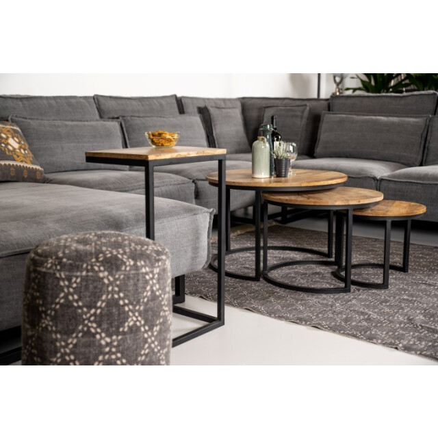 HSM Collection -bijzettafel read-38x30x65--mango/metaal 2923145 large