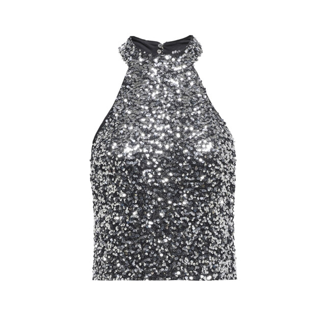 Only Jdydiana sl sequins halter top jrs zilverkleurig 4381.97.0001 large