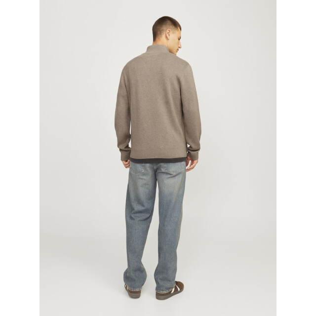 Jack & Jones jprblamilano stitch knit half zip s 12259664 greige 05711.940.0024 large