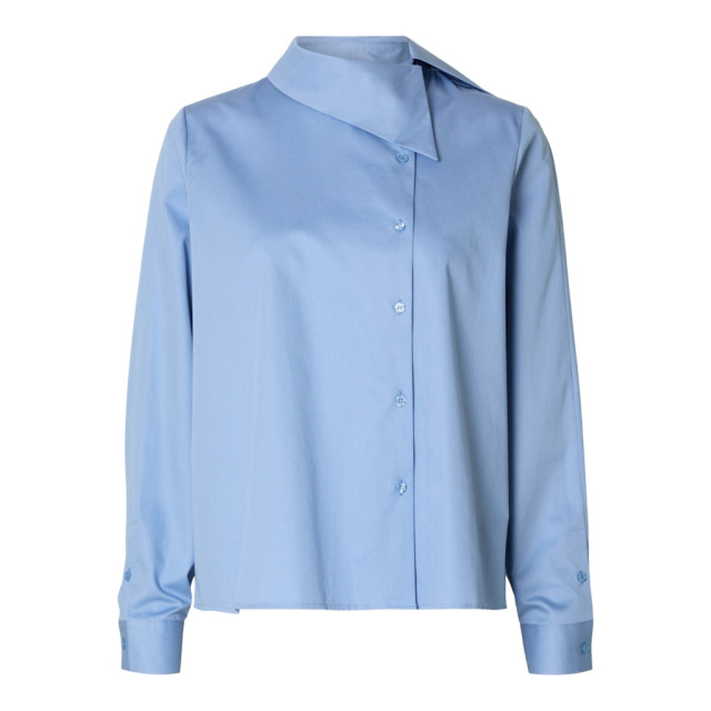 Selected Femme slfnelina ls buttoned cotton shirt 16095862 endless sky 06615.212.0006 large