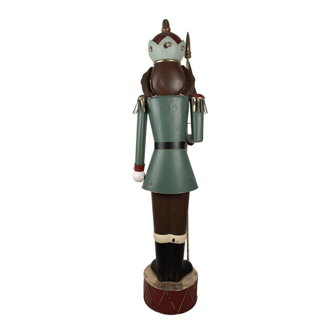 Clayre & Eef Beeld notenkraker 203 cm metaal kerstdecoratie 3040124 large