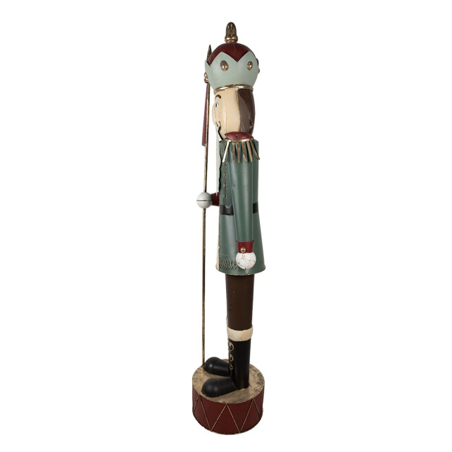 Clayre & Eef Beeld notenkraker 203 cm metaal kerstdecoratie 3040124 large