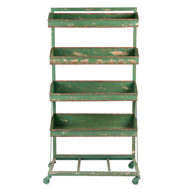 Clayre & Eef Plantenrek 71x40x133 cm ijzer rechthoek tuinrek 1088910 large