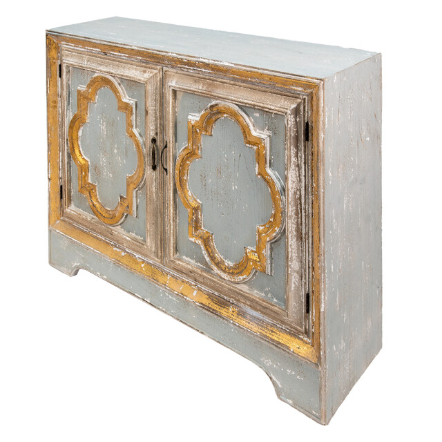 Clayre & Eef Dressoir 120x38x91 cm grijs hout ladekast 1999412 large
