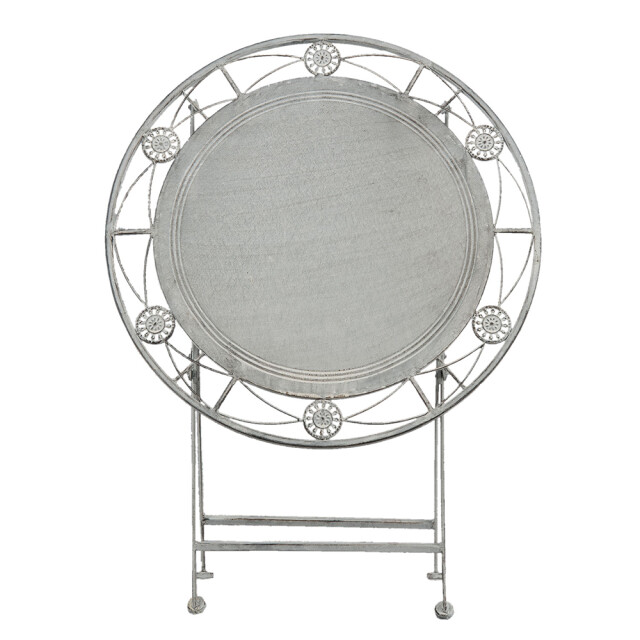 Clayre & Eef Bistroset bistrotafel bistrostoel 3-delig Ø 70x76 cm ijzer 1106117 large