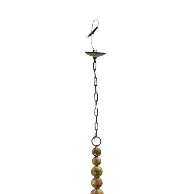 Clayre & Eef Hanglamp 69x61x79 cm goudkleurig ijzer hout hanglamp 2460830 large