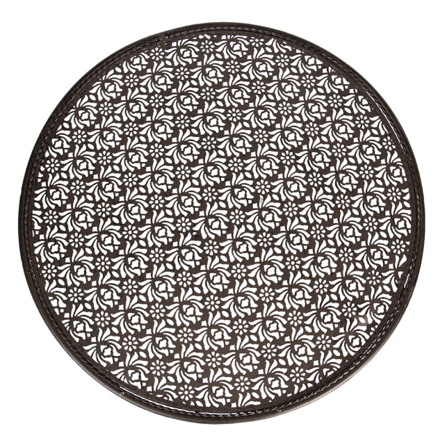 Clayre & Eef Bistroset bistrotafel bistrostoel 3-delig Ø 60x70 ijzer 1093361 large