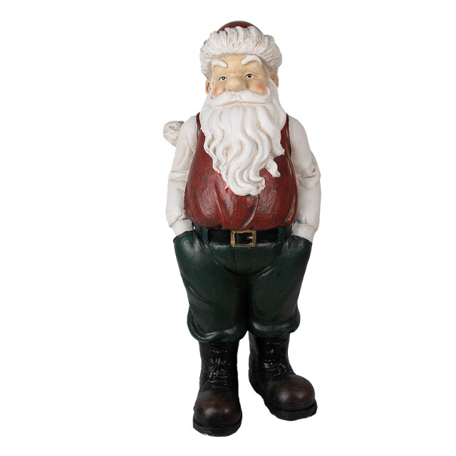Clayre & Eef Beeld kerstman 26x25x51 cm polyresin kerstdecoratie 2584612 large