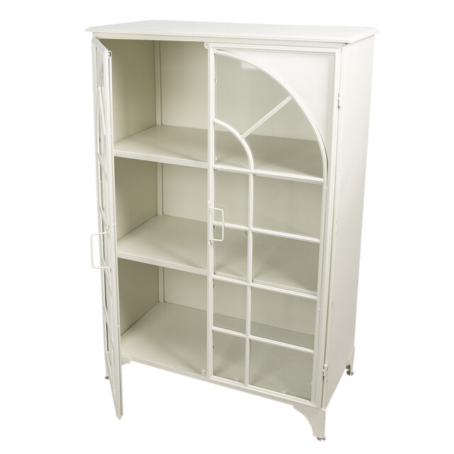 Clayre & Eef Vitrinekast 80x41x120 cm ijzer rechthoek opbergkast 1202818 large
