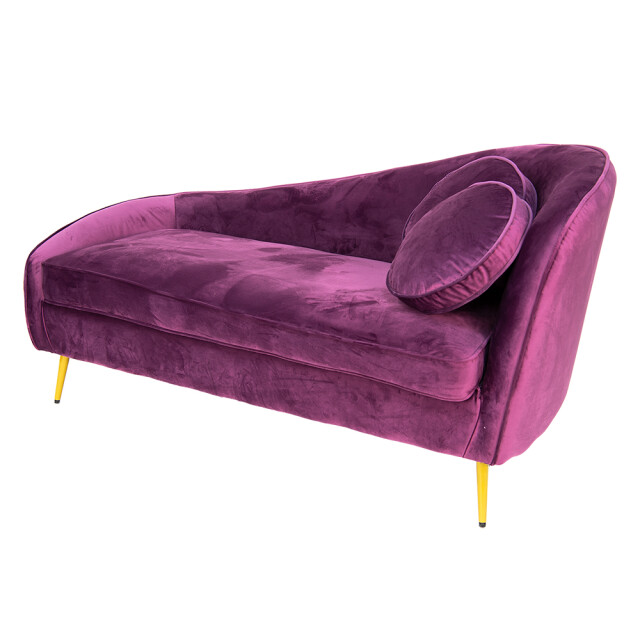 Clayre & Eef Loungebank 2-zits 2-zits hout textiel zitbank 2047507 large