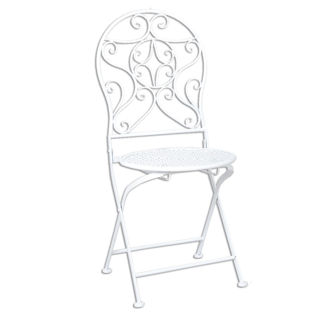 Clayre & Eef Bistroset bistrotafel bistrostoel 3-delig Ø 60x70 ijzer 1130697 large