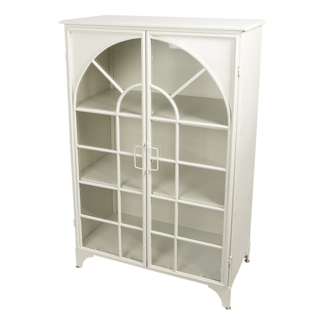 Clayre & Eef Vitrinekast 80x41x120 cm ijzer rechthoek opbergkast 1202818 large