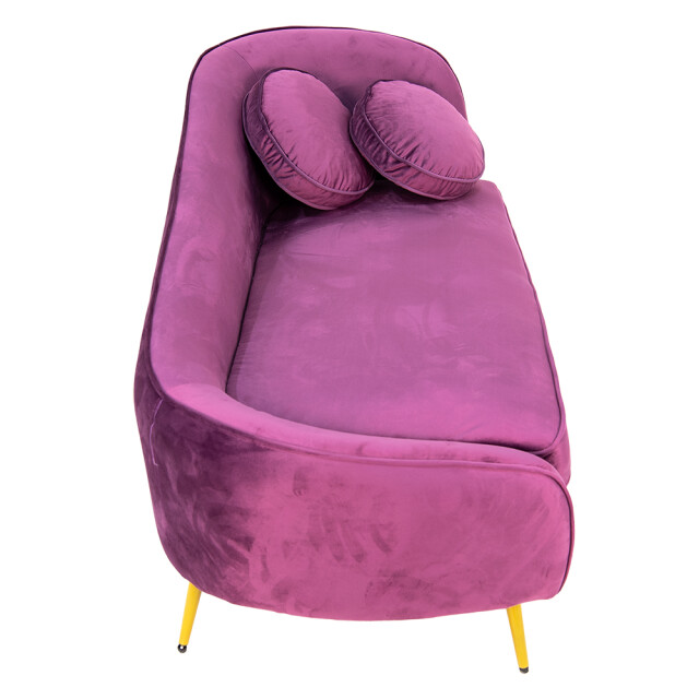 Clayre & Eef Loungebank 2-zits 2-zits hout textiel zitbank 2047507 large