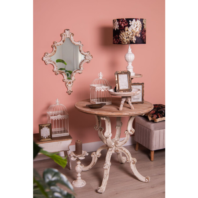 Clayre & Eef Bijzettafel Ø 80x80 cm bruin hout sidetable 1365267 large