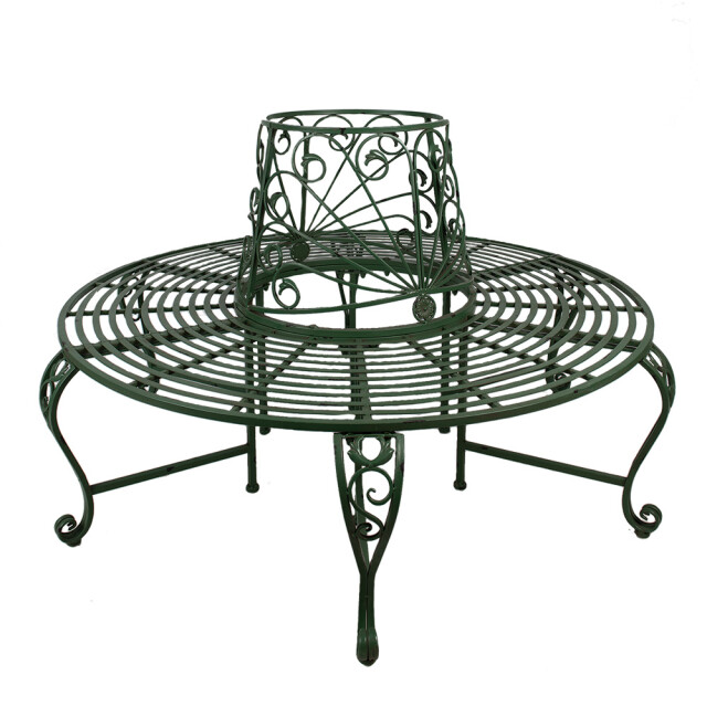 Clayre & Eef Tuinbank Ø 152x89 cm ijzer rechthoek bank buiten 2875084 large