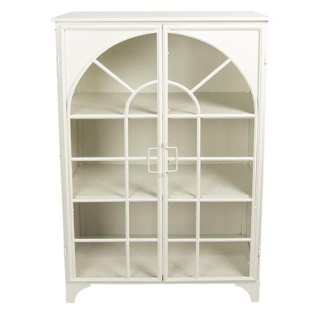 Clayre & Eef Vitrinekast 80x41x120 cm ijzer rechthoek opbergkast 1202818 large