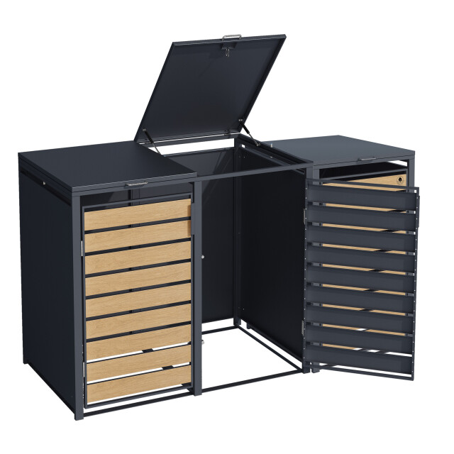 4gardenz ® kliko ombouw 3 kliko's containerombouw /houtlook 3047777 large